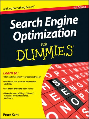 cover image of Search Engine Optimization For Dummies